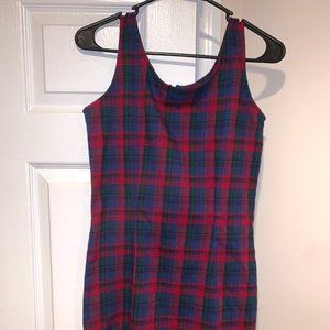 Plaid Midi Dress
